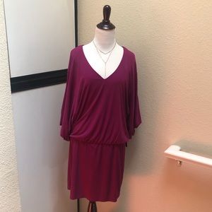 NWT Laundry By Shellie Segal Deep Magenta Dress
